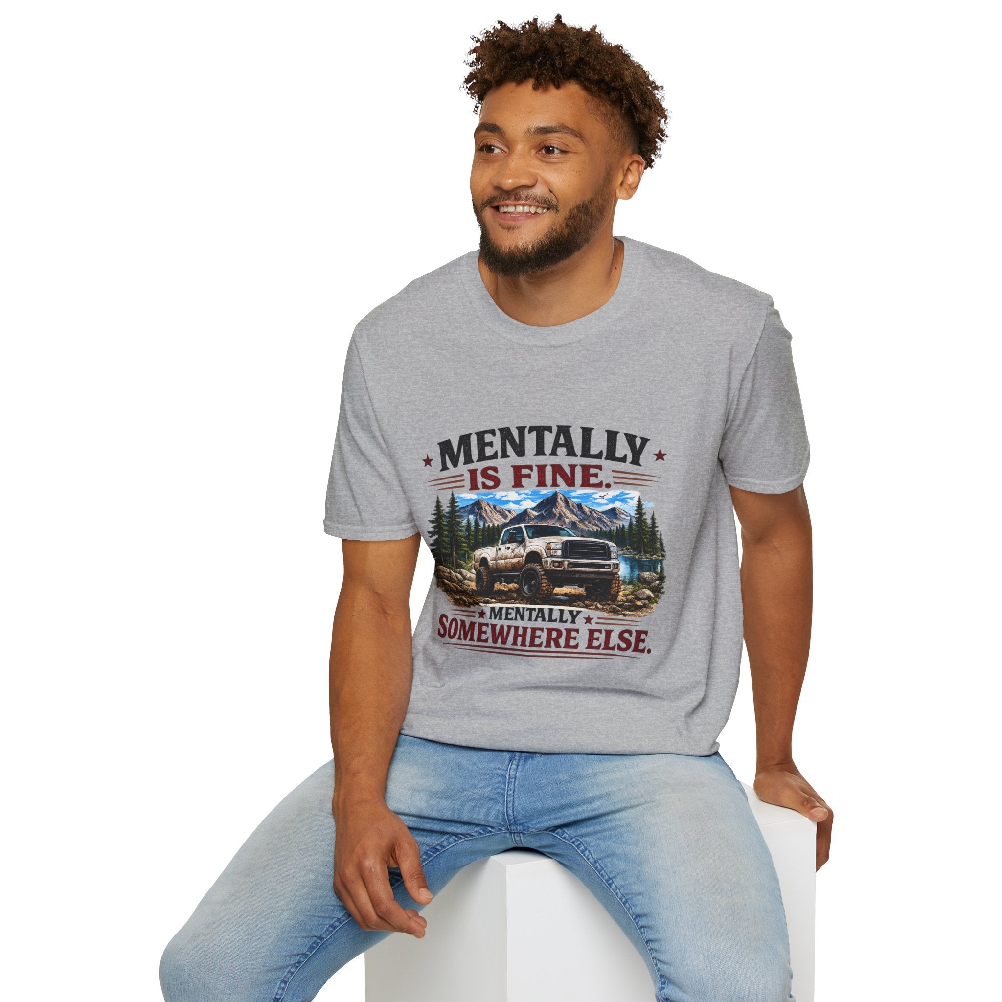 Mentally Is Fine Truck Softstyle T-Shirt