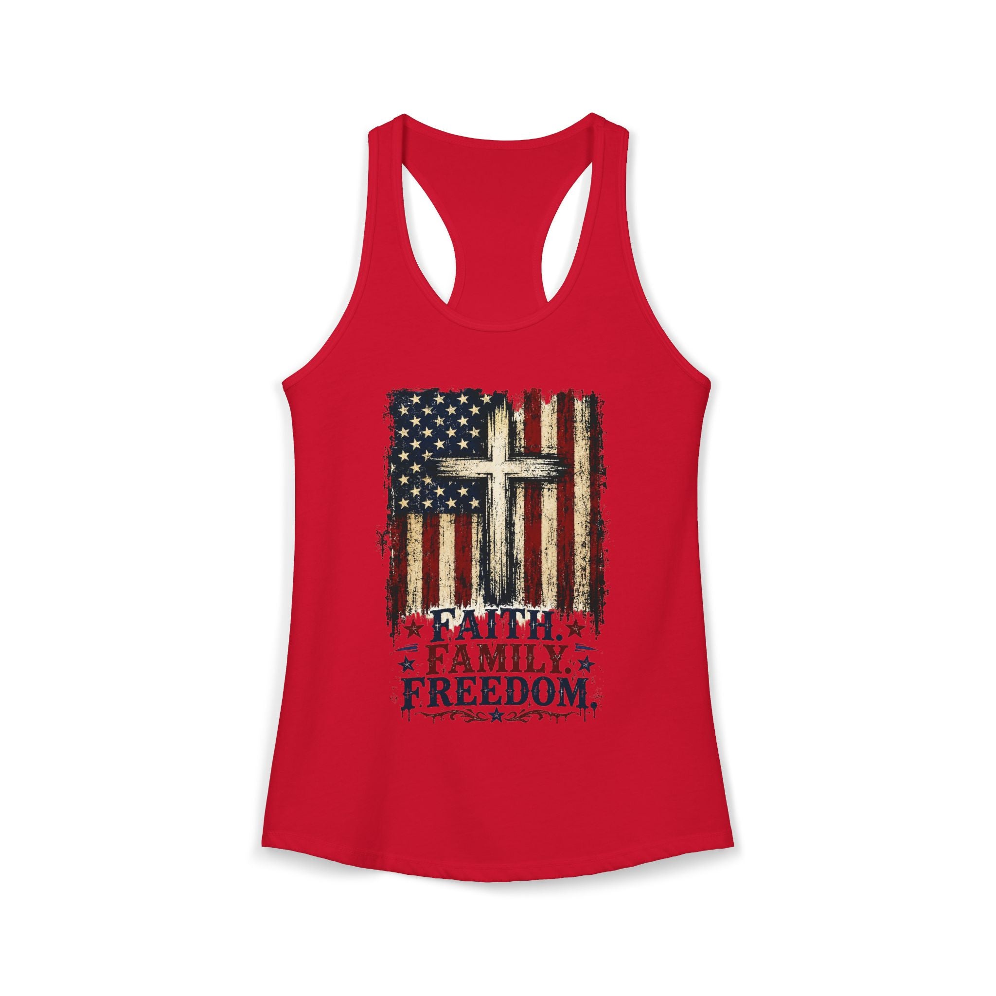 4th of July Women's Racerback Tank — Patriotic Independence Day Tank Top