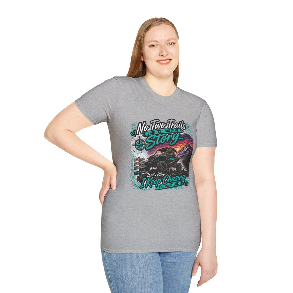 Adventure T‑Shirt — "No Two Trails Ever Tell the Same Story" Outdoor Graphic Tee