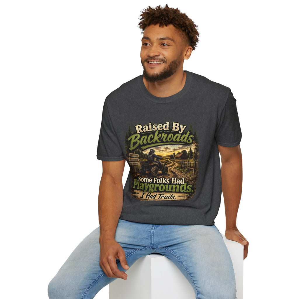 Raised By Backroads T-Shirt — Rustic Country Outdoor Graphic Tee
