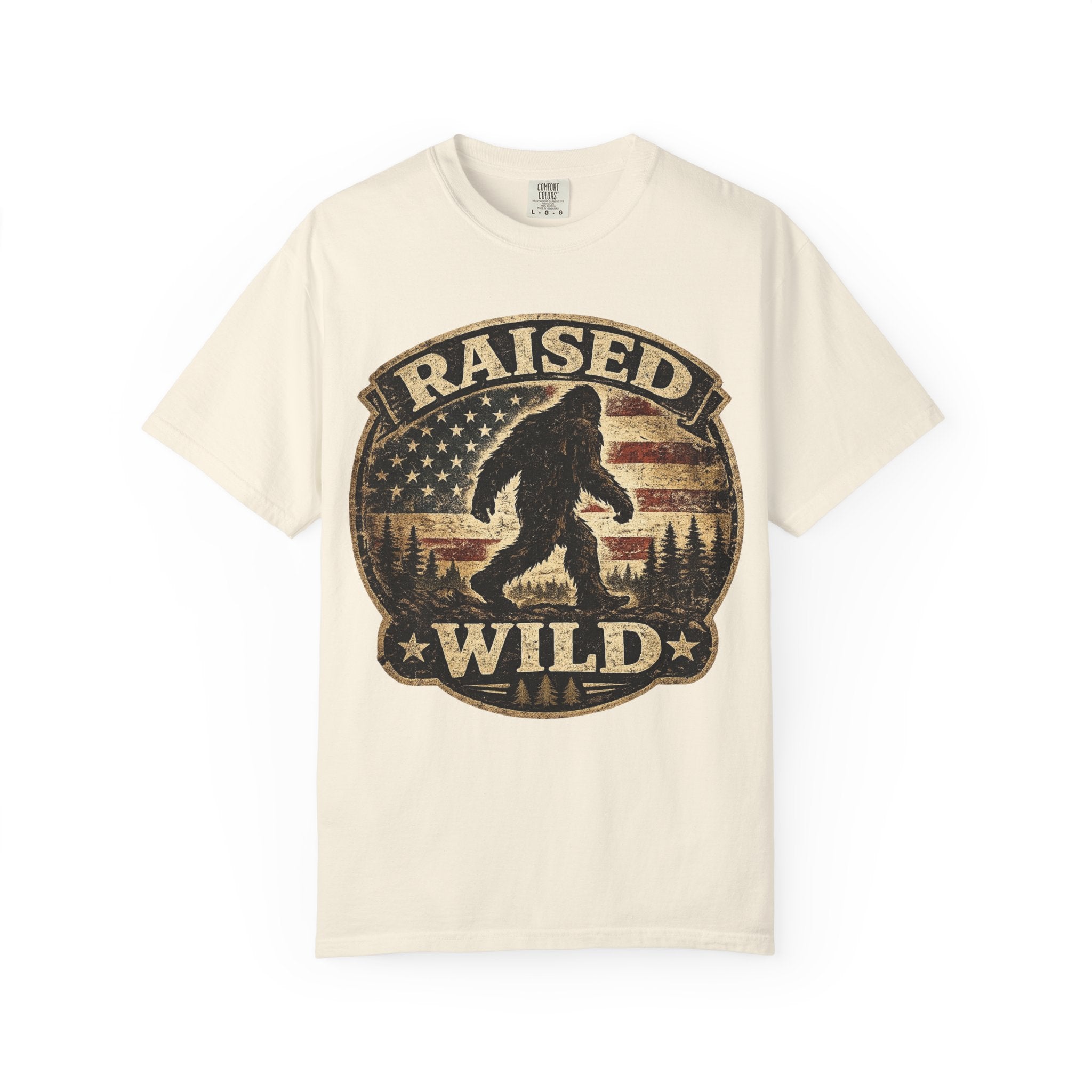 Raised Wild Bigfoot T-shirt