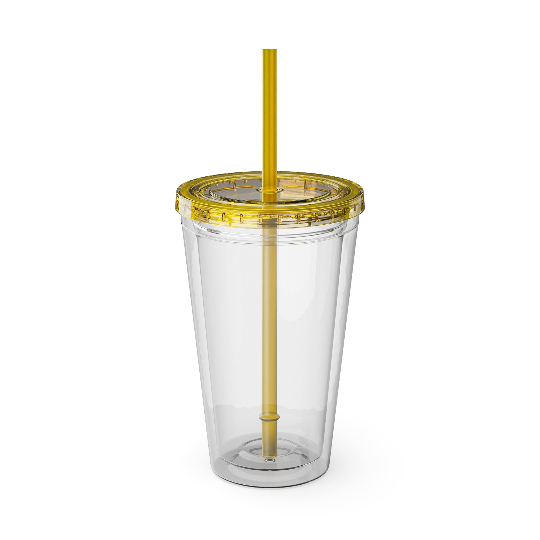 When It Gets Hot Out, I Take My Tops Off - Sunsplash Tumbler with Straw, 16oz
