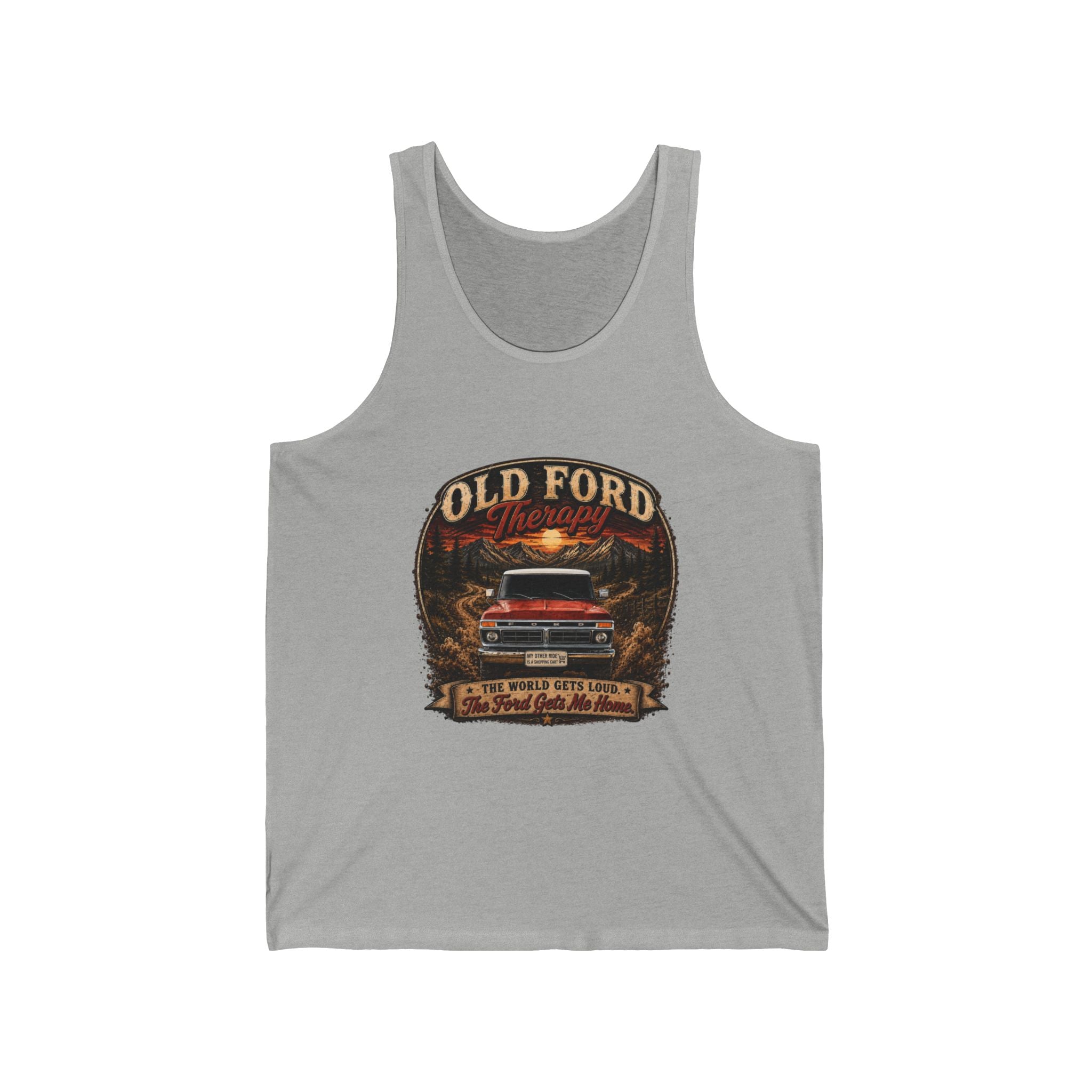 Old Ford Pickup Vintage Tank Top — Retro Truck Graphic Tank