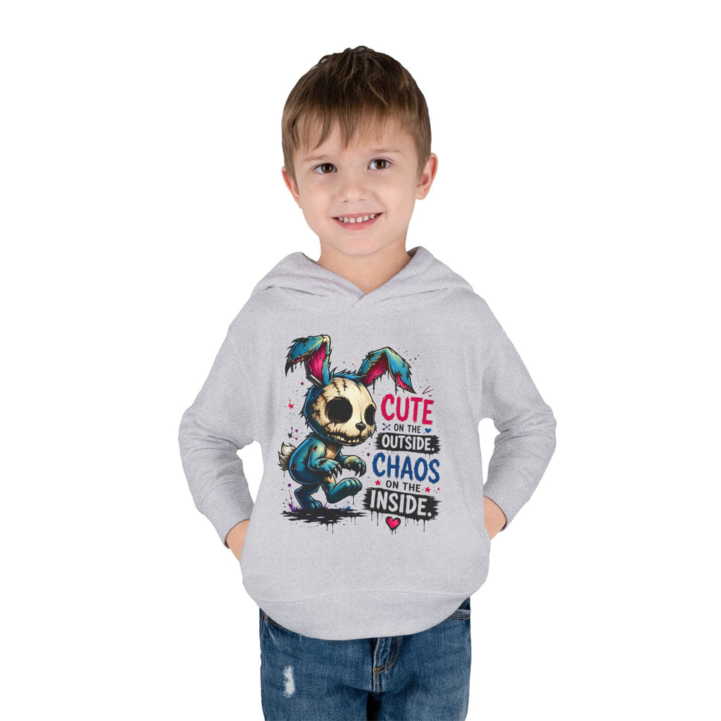 Cute on the outside Choas on the inside Toddler Pullover Fleece Hoodie