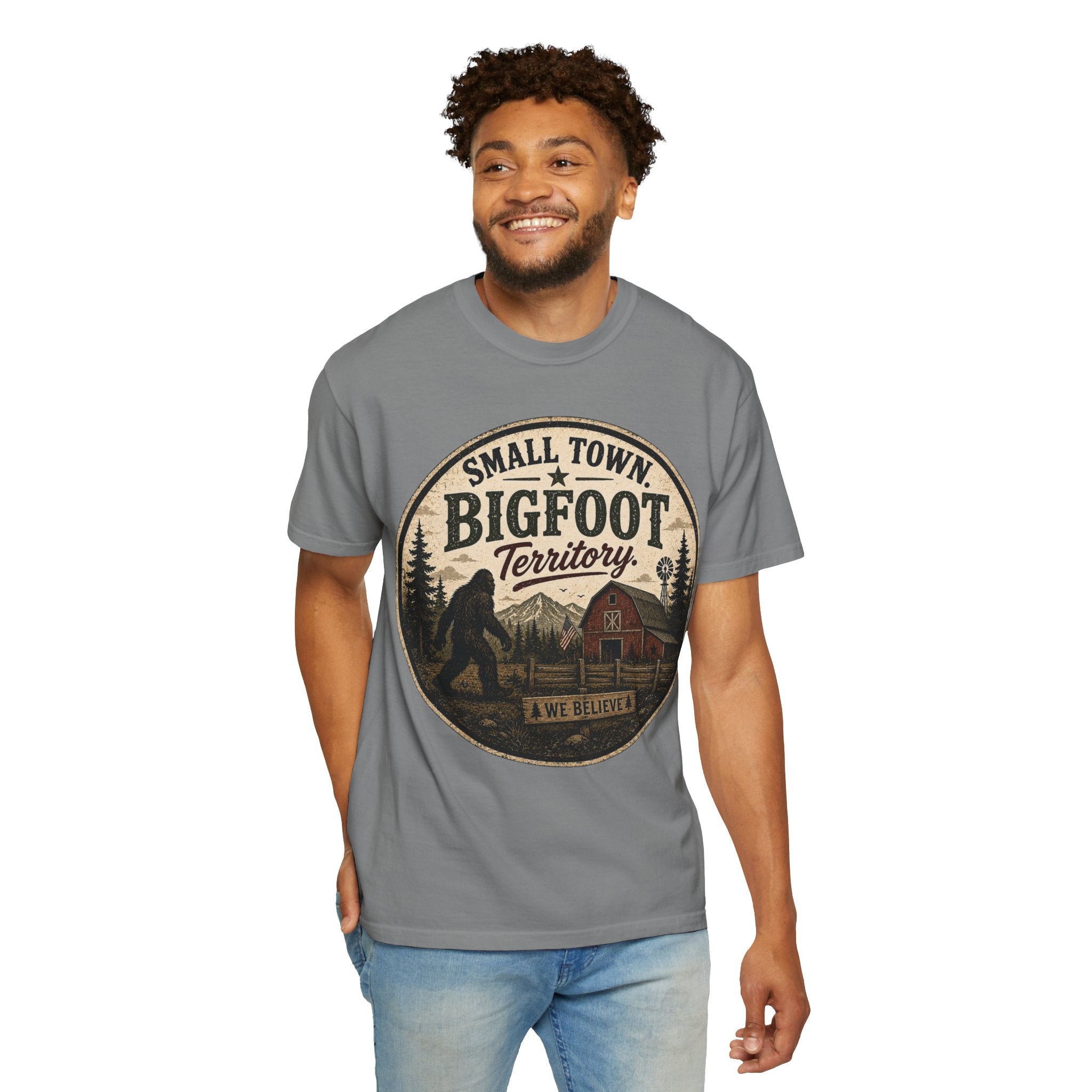 Small Town Bigfoot Territory T-shirt