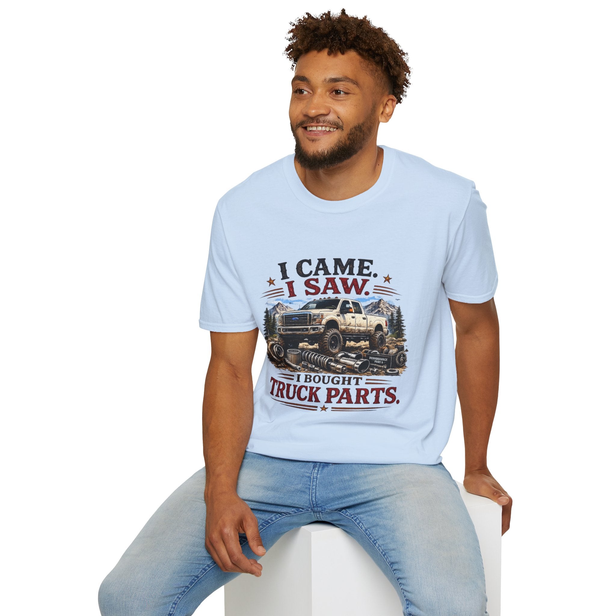 I Saw I Came, I Bought Truck Parts Softstyle T-Shirt