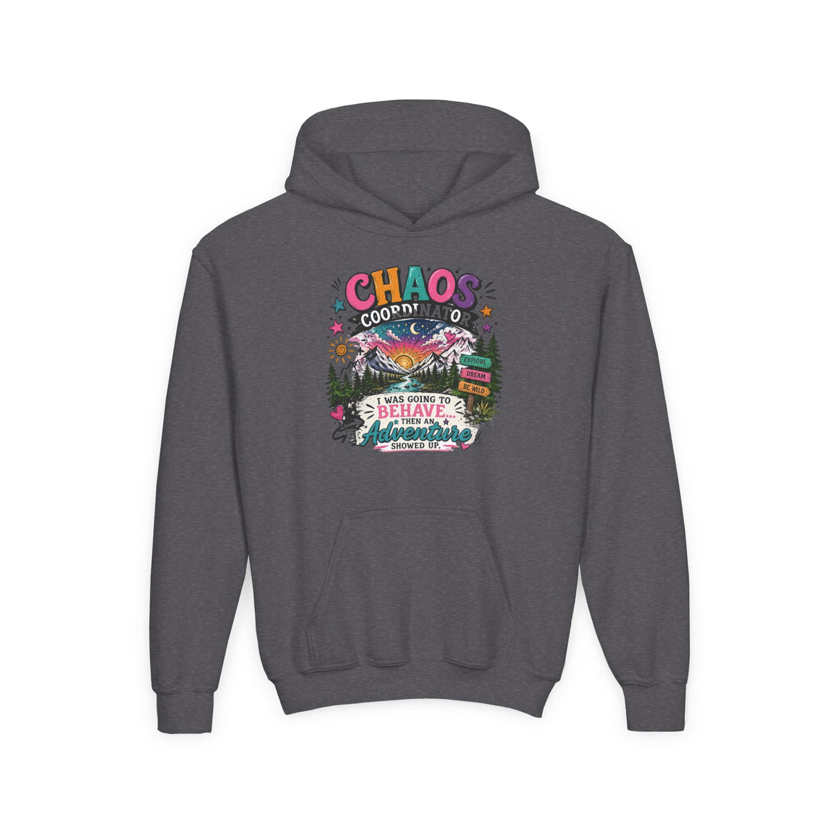 Chaos Coordinator Youth Heavy Blend Hooded Sweatshirt