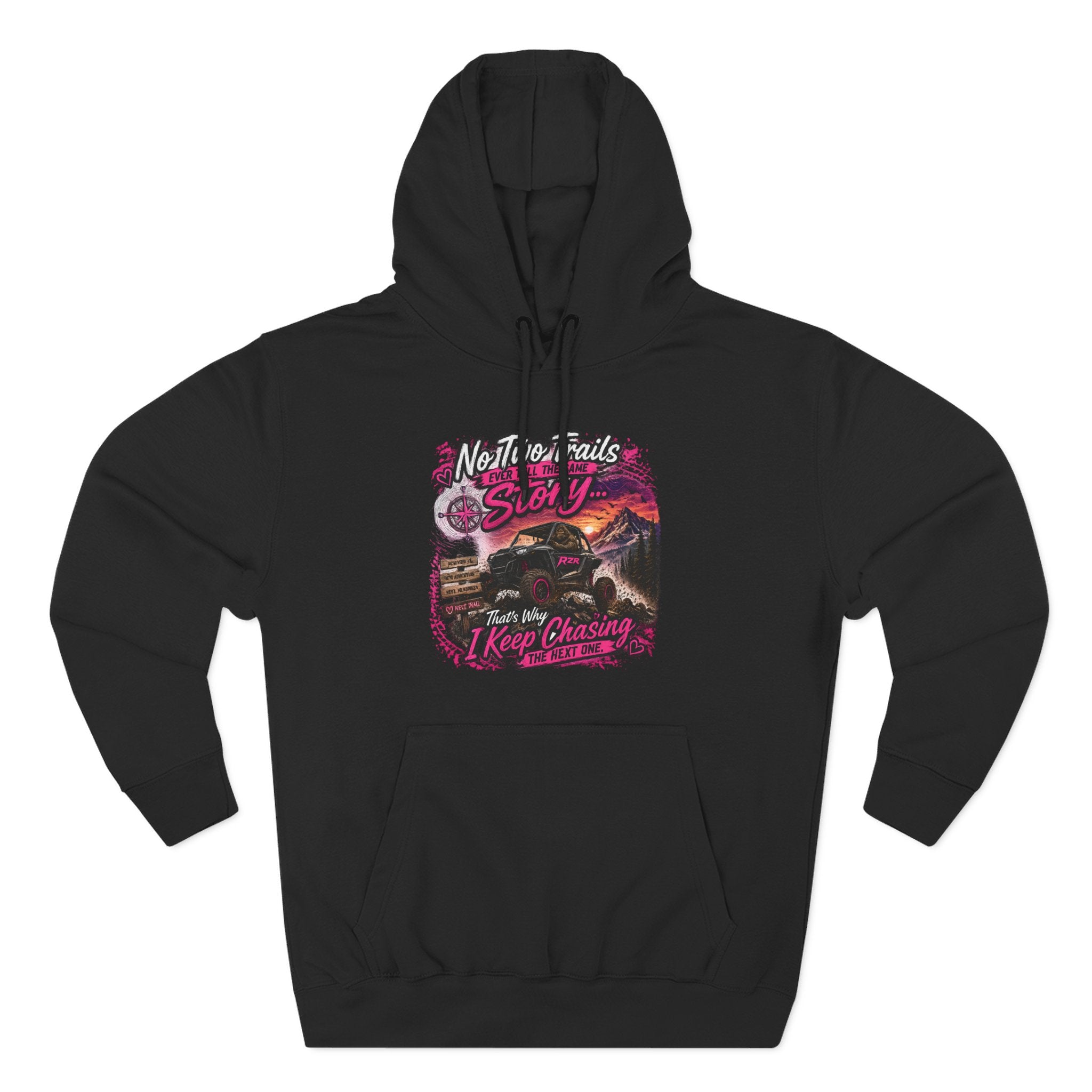 Vintage Desert Motorcycle Hoodie — "Nobody Rides Solo" Retro Biker Graphic