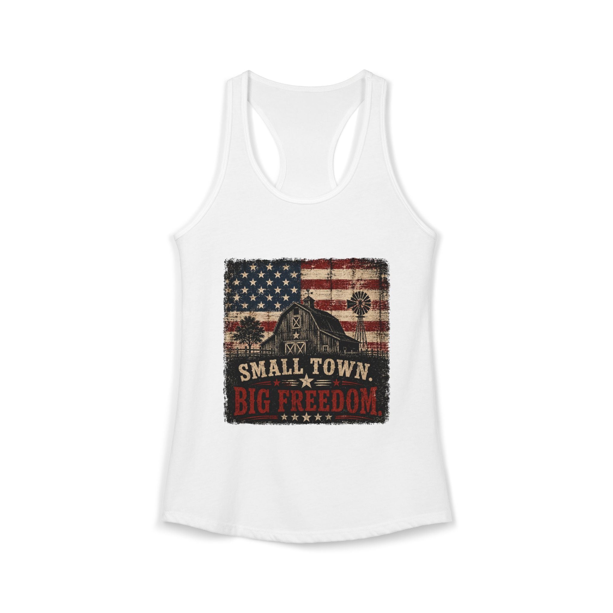 Small Town Big Freedom 4th of July Tank Top