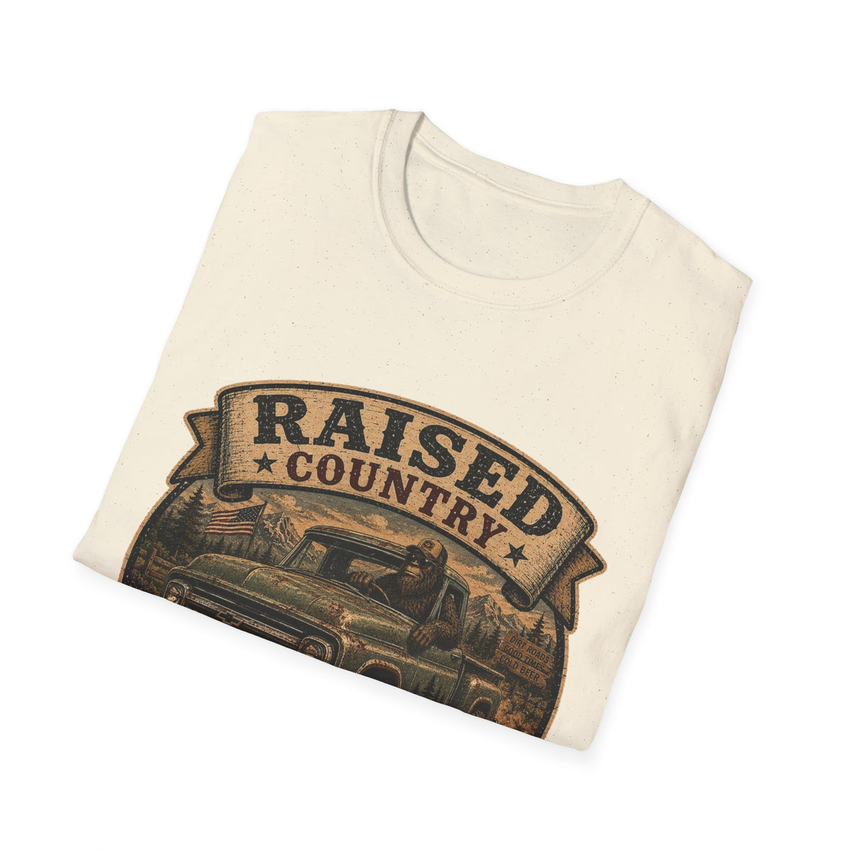 Raised Country T-Shirt — "Too Country for City Problems" Vintage Truck Tee