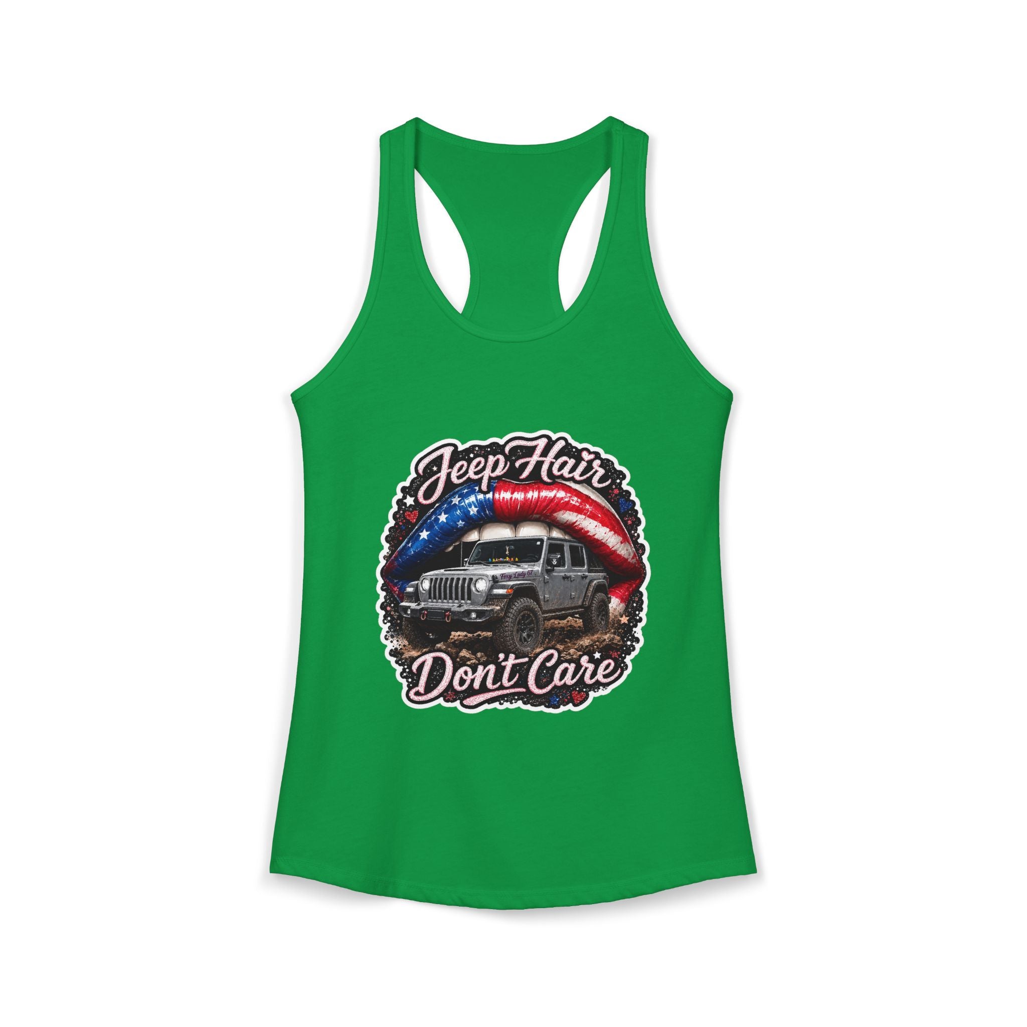 Jeep Hair Don't Care Women's Ideal Racerback Tank