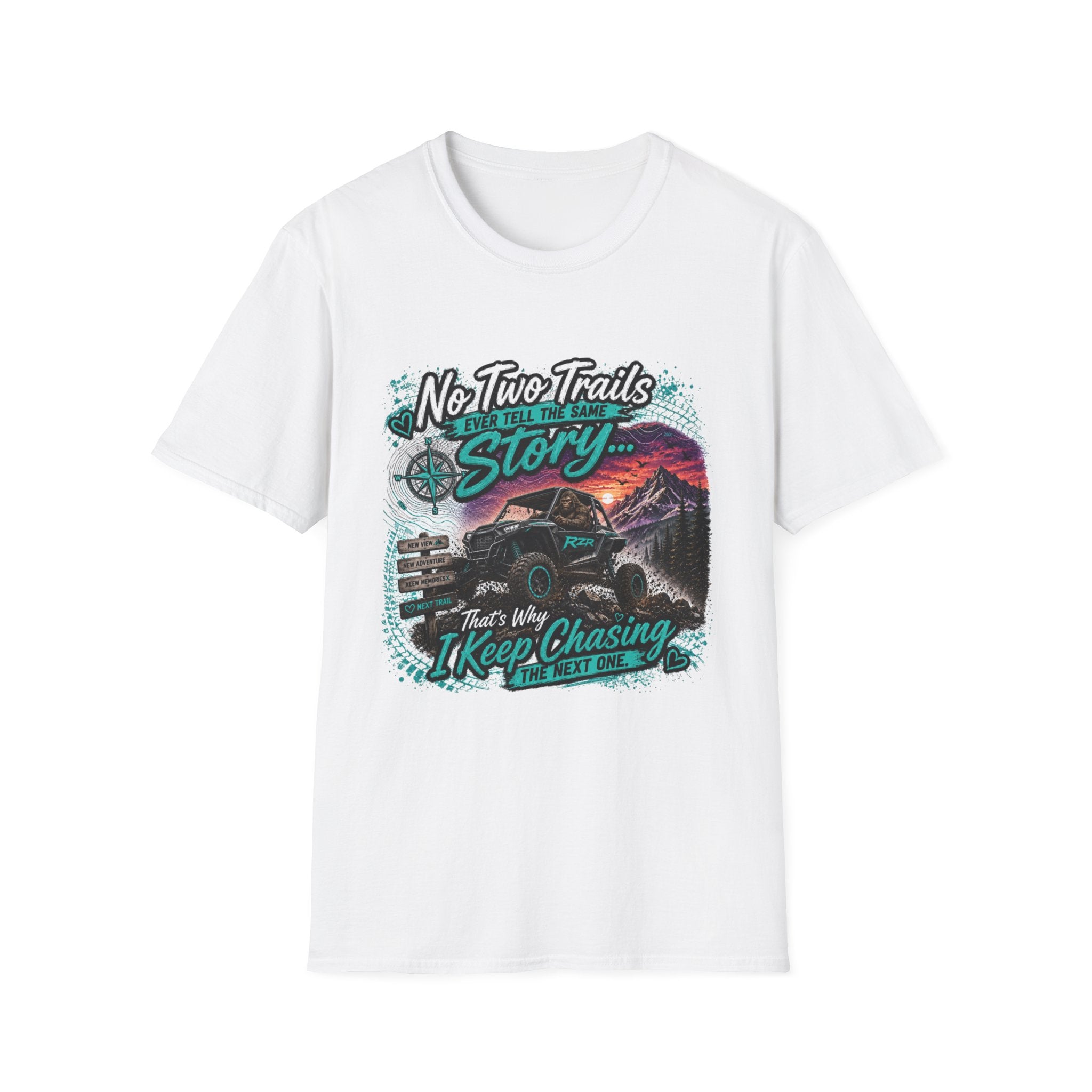 Adventure T‑Shirt — "No Two Trails Ever Tell the Same Story" Outdoor Graphic Tee