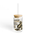 Chase the Dream Horse Gold Glass Straw Cup, 16oz