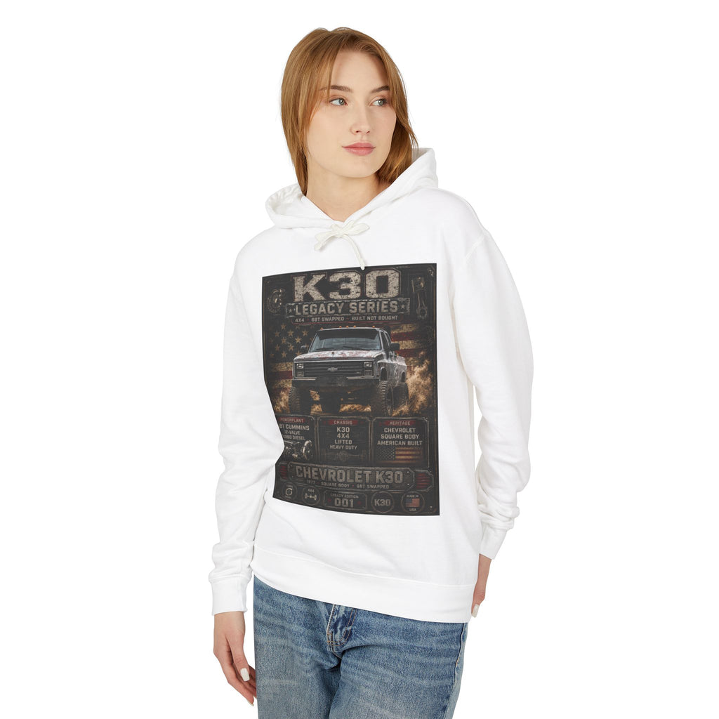 K30 Legacy Series Chevrolet K30 Truck Hoodie — Vintage Off-Road Mechanic Sweatshirt
