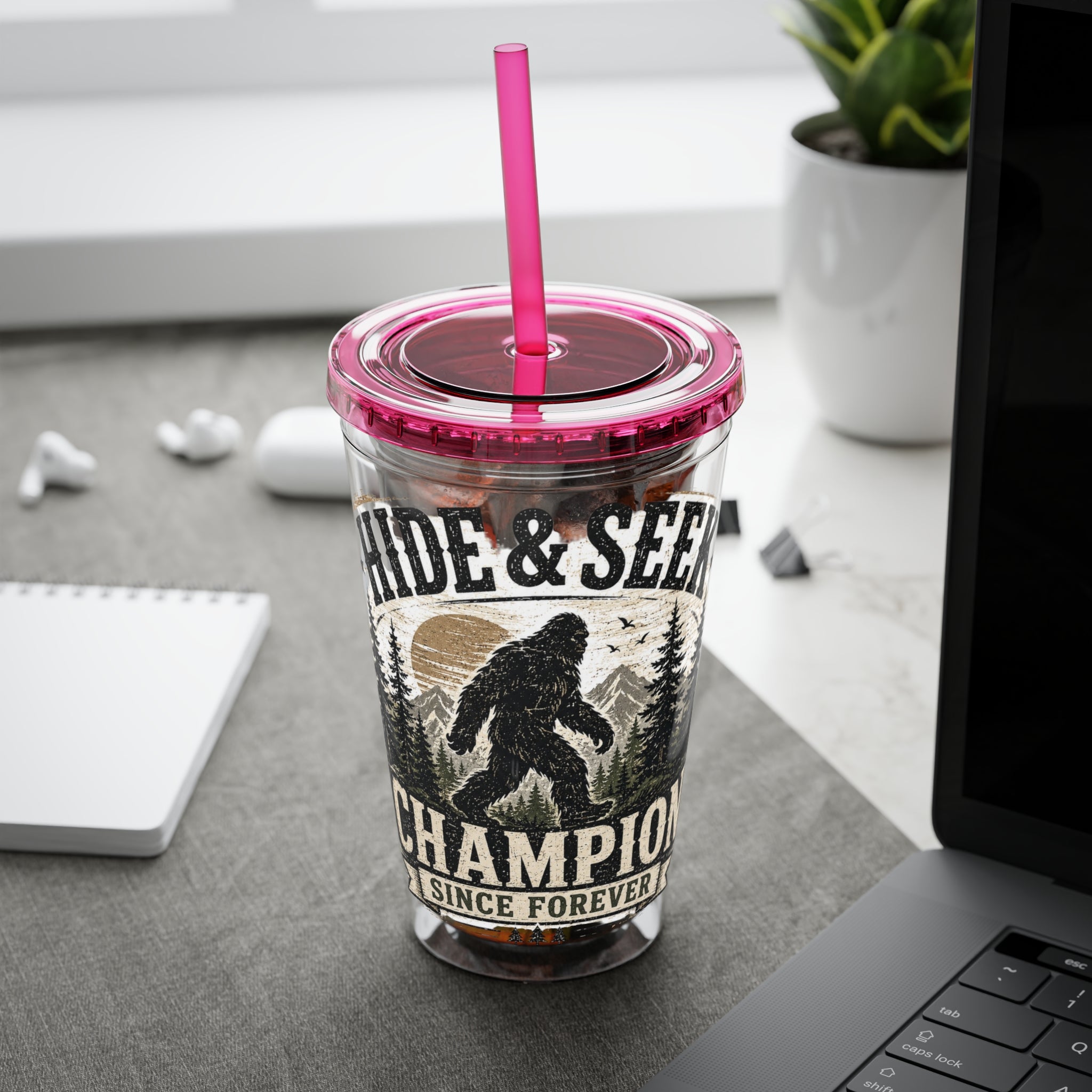 Hide & Seek Champion Since Forever Sunsplash Tumbler with Straw, 16oz