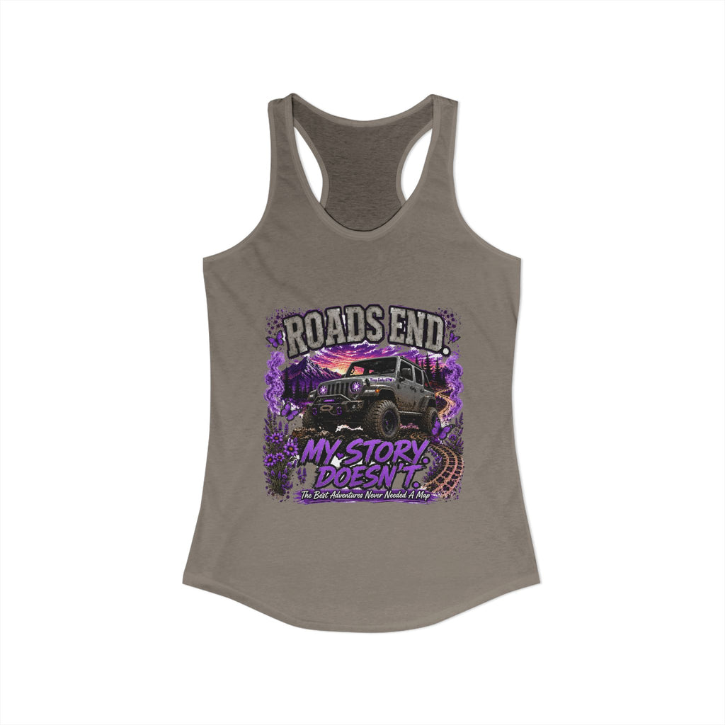 Roads End Jeep Women's Ideal Racerback Tank