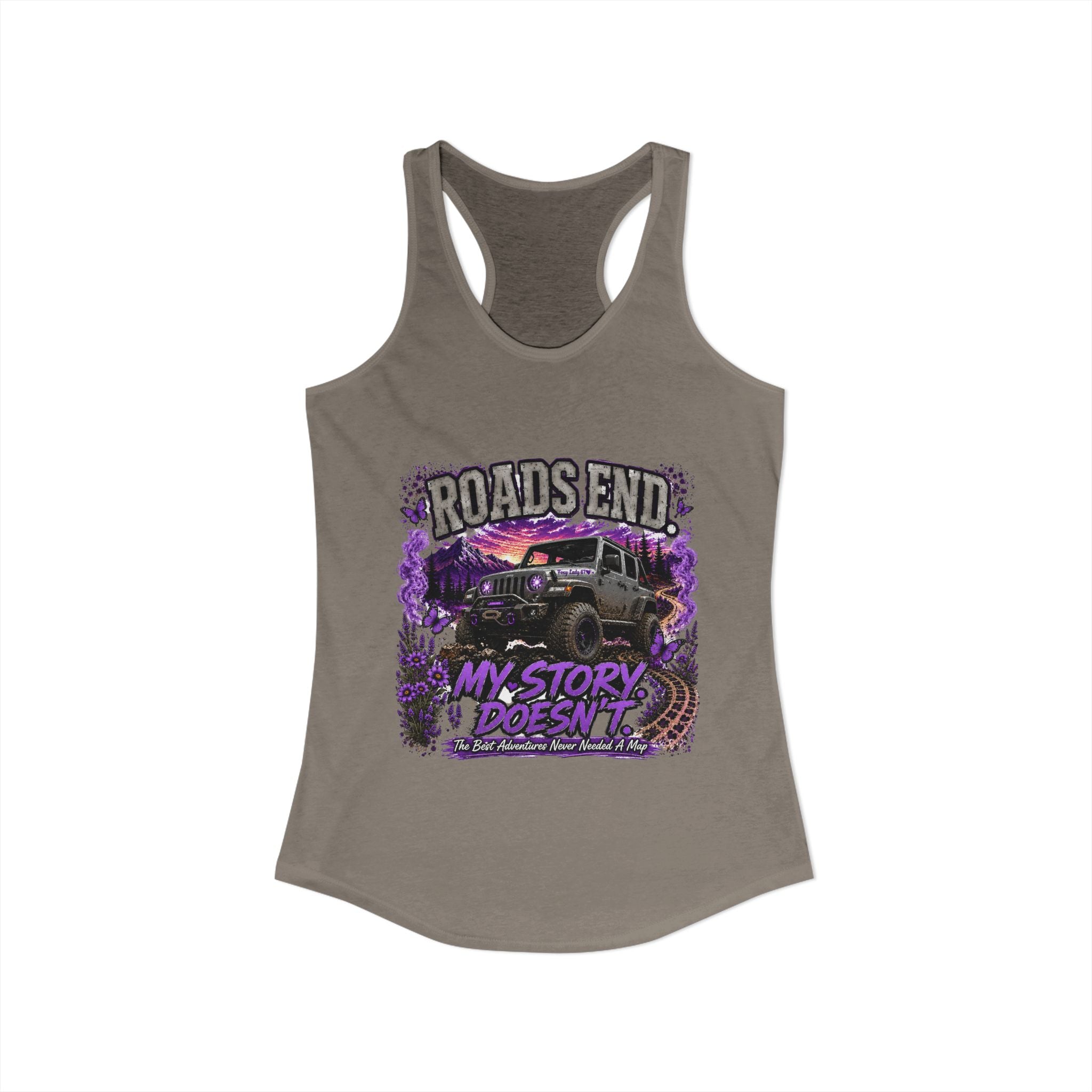 Roads End Jeep Women's Ideal Racerback Tank