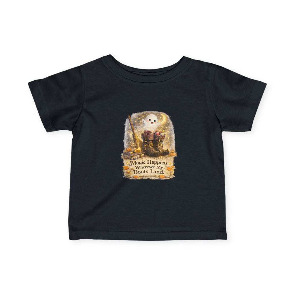 "Magic Happens Wherever My Boots Land" Adventure Baby Shirt — Infant Tee