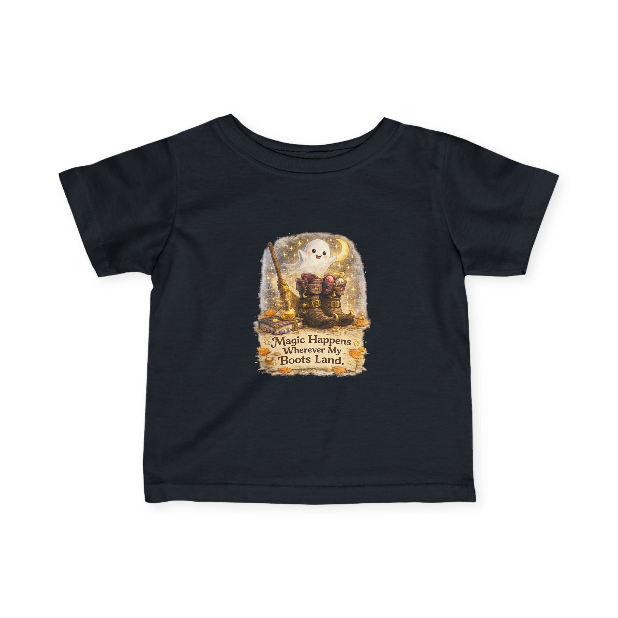 "Magic Happens Wherever My Boots Land" Adventure Baby Shirt — Infant Tee