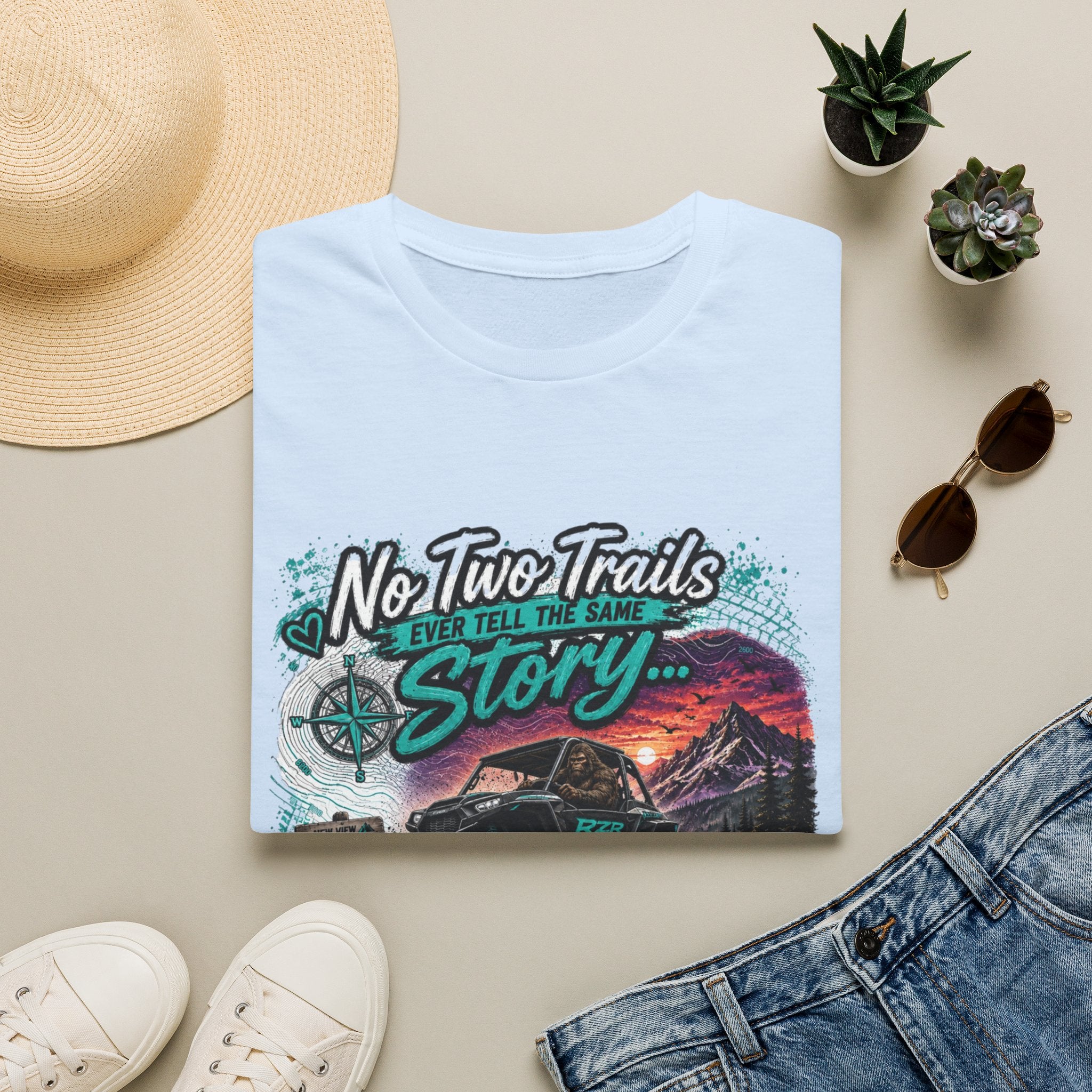 Adventure T‑Shirt — "No Two Trails Ever Tell the Same Story" Outdoor Graphic Tee
