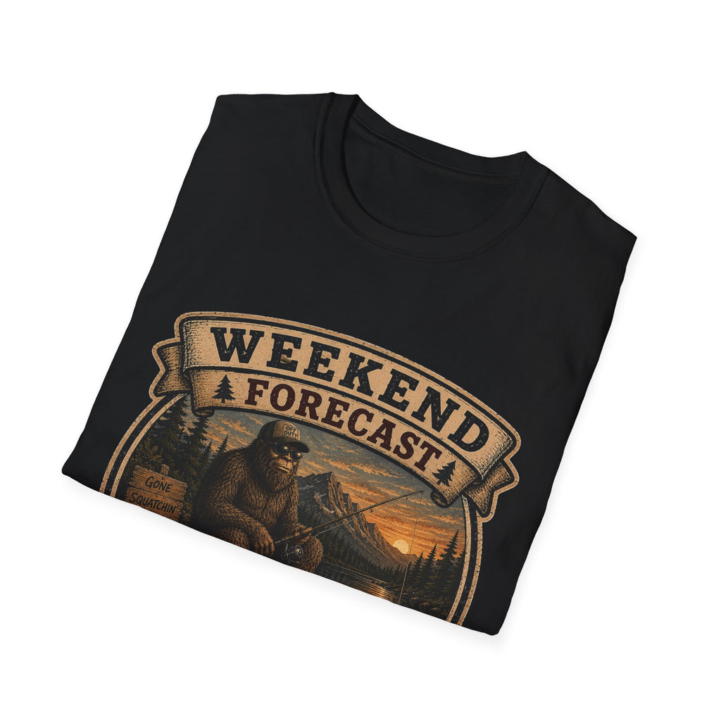 Weekend Forecast T-Shirt — 100% Chance of Avoiding People Graphic Tee