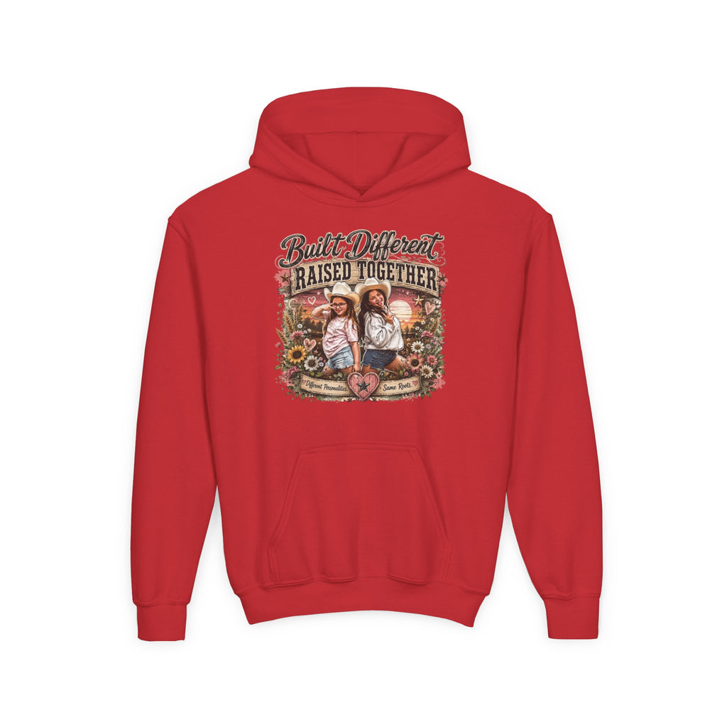 Built Different Raised Together Youth Heavy Blend Hooded Sweatshirt