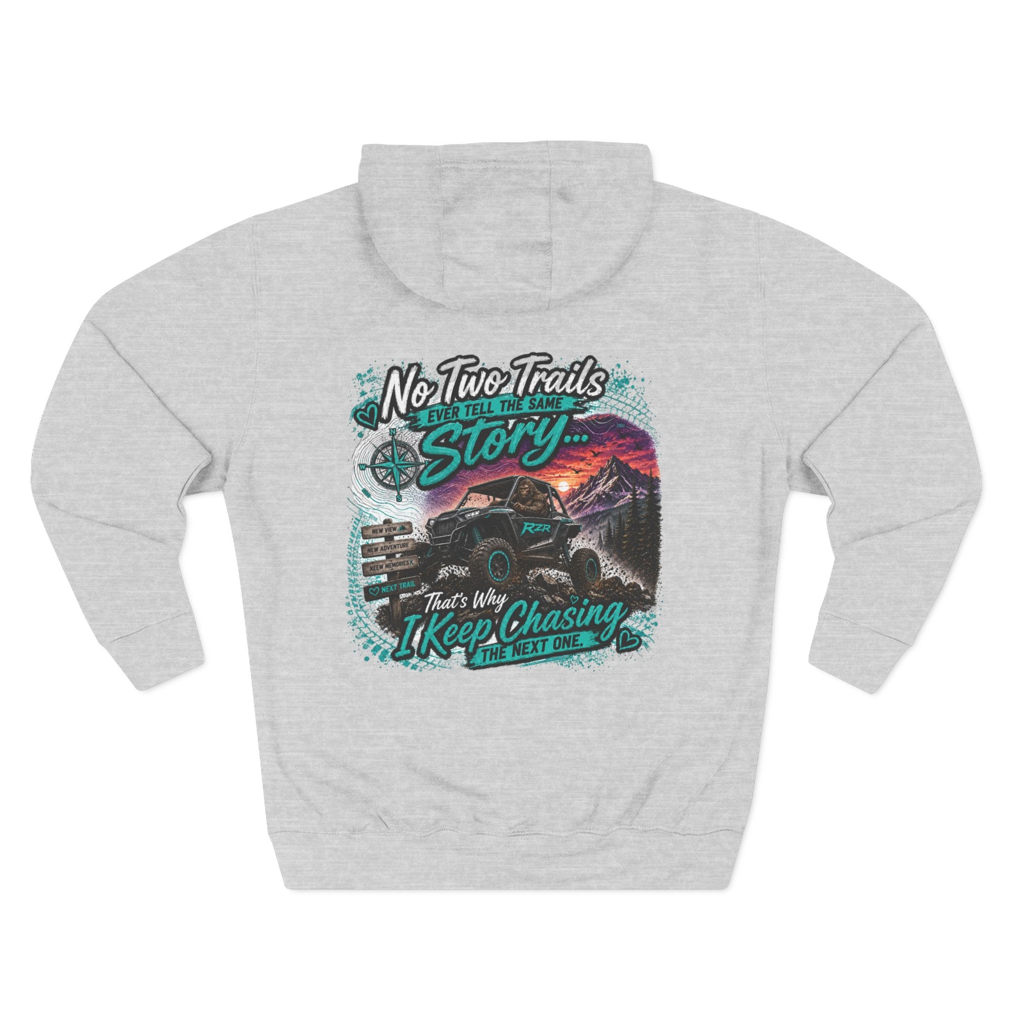 "No Two Trails Tell the Same Story" Adventure Graphic Pullover - Off-Road Hoodie