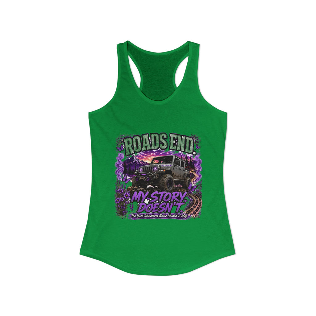 Roads End Jeep Women's Ideal Racerback Tank