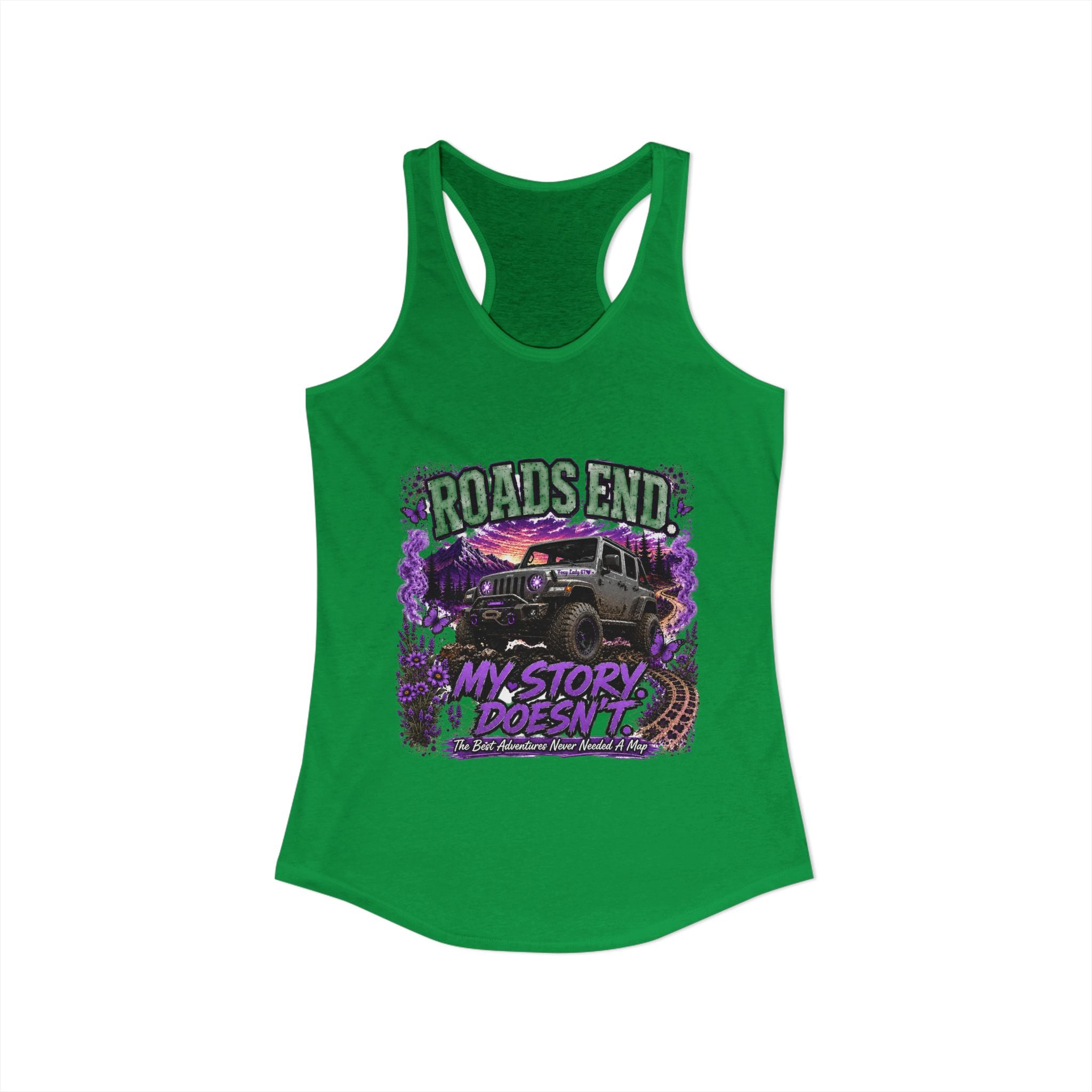 Roads End Jeep Women's Ideal Racerback Tank