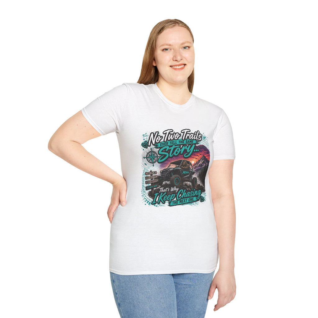 Adventure T‑Shirt — "No Two Trails Ever Tell the Same Story" Outdoor Graphic Tee