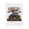 'Life Gets Complicated' Cozy Throw for Chevy Truck Fans — Keep It Square Truck Plush Blanket