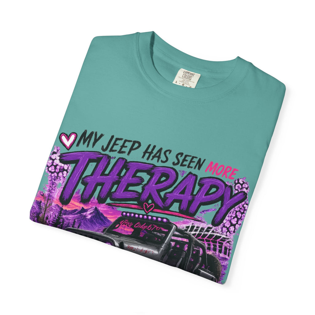 Jeep Therapy T-Shirt — My Jeep Has Seen More Therapy Than I Have Off-Road Tee