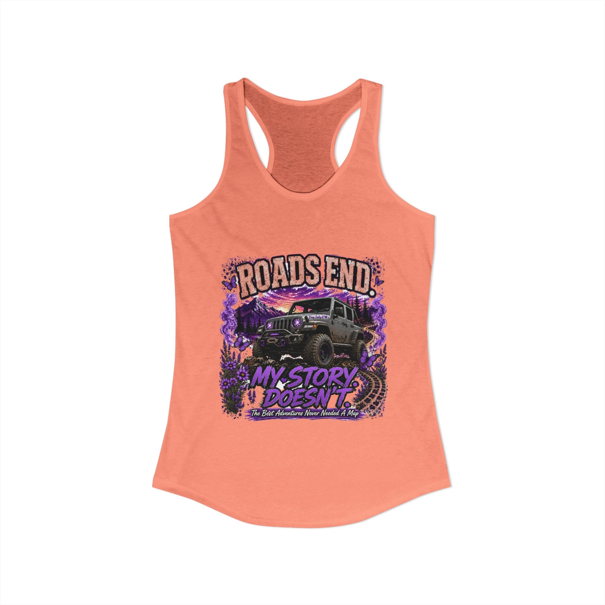 Roads End Jeep Women's Ideal Racerback Tank