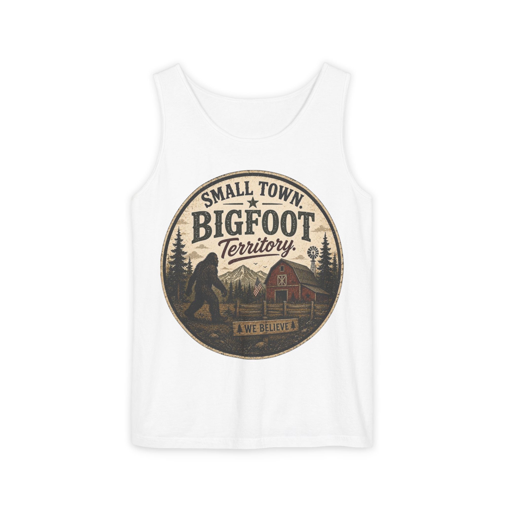 Small Town Bigfoot Territory Tank Top