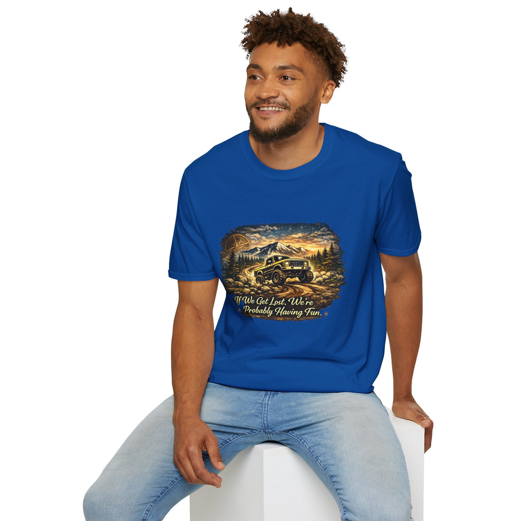 Off-Road Adventure T-Shirt – 'We’ve Got Lost, We’re Probably Having Fun' Scenic Truck Tee