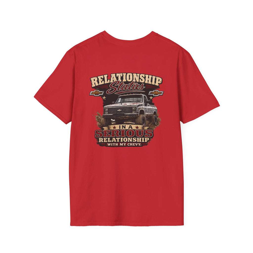 Relationship Status - Chevrolet K30 Vintage Truck Pocket T-Shirt