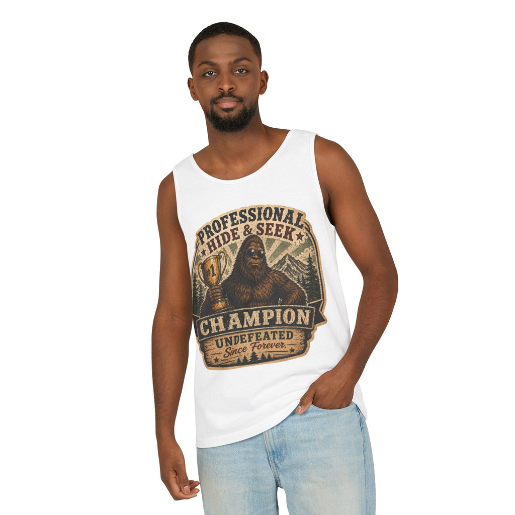Professional Hide & Seek Champion Undefeated Since Forever Bigfoot Tank Top
