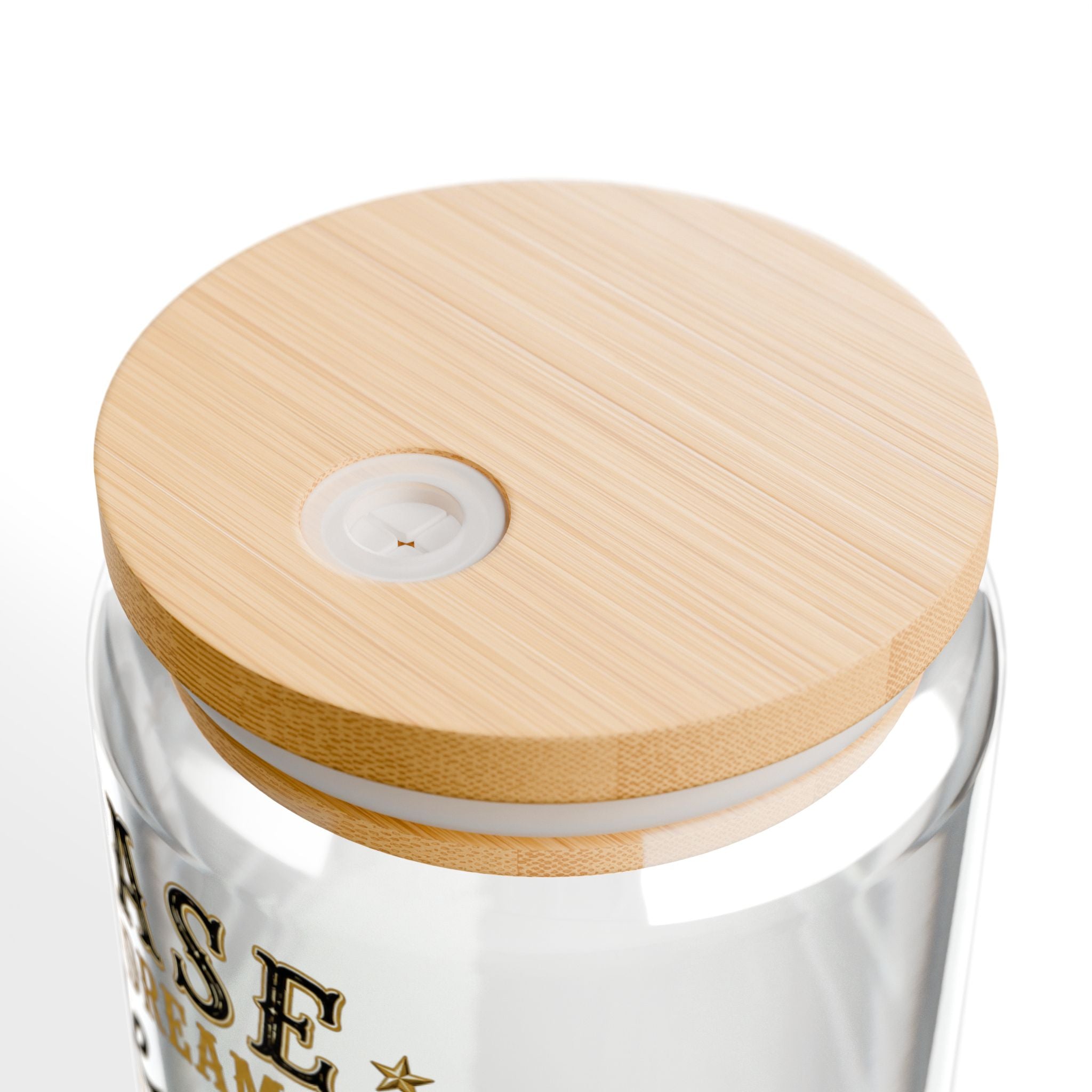 Chase the Dream Horse Gold Glass Straw Cup, 16oz