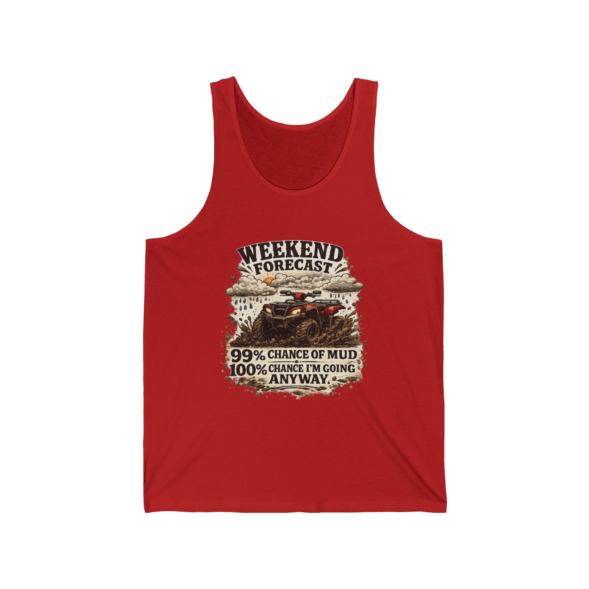 “Weekend Forecast: 99% Chance of Mud” Adventure Tank — Off-Road Tank Top