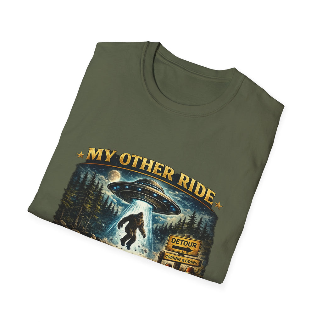 UFO Tee — "My Other Ride is Unconfirmed" Alien Abduction T-Shirt