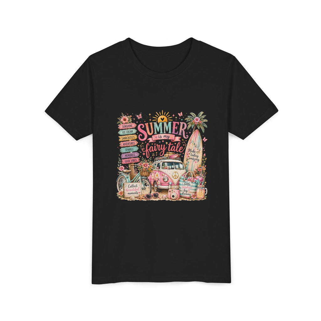'Summer Fairy Tale' Retro Van Surf Graphic - Youth Tee