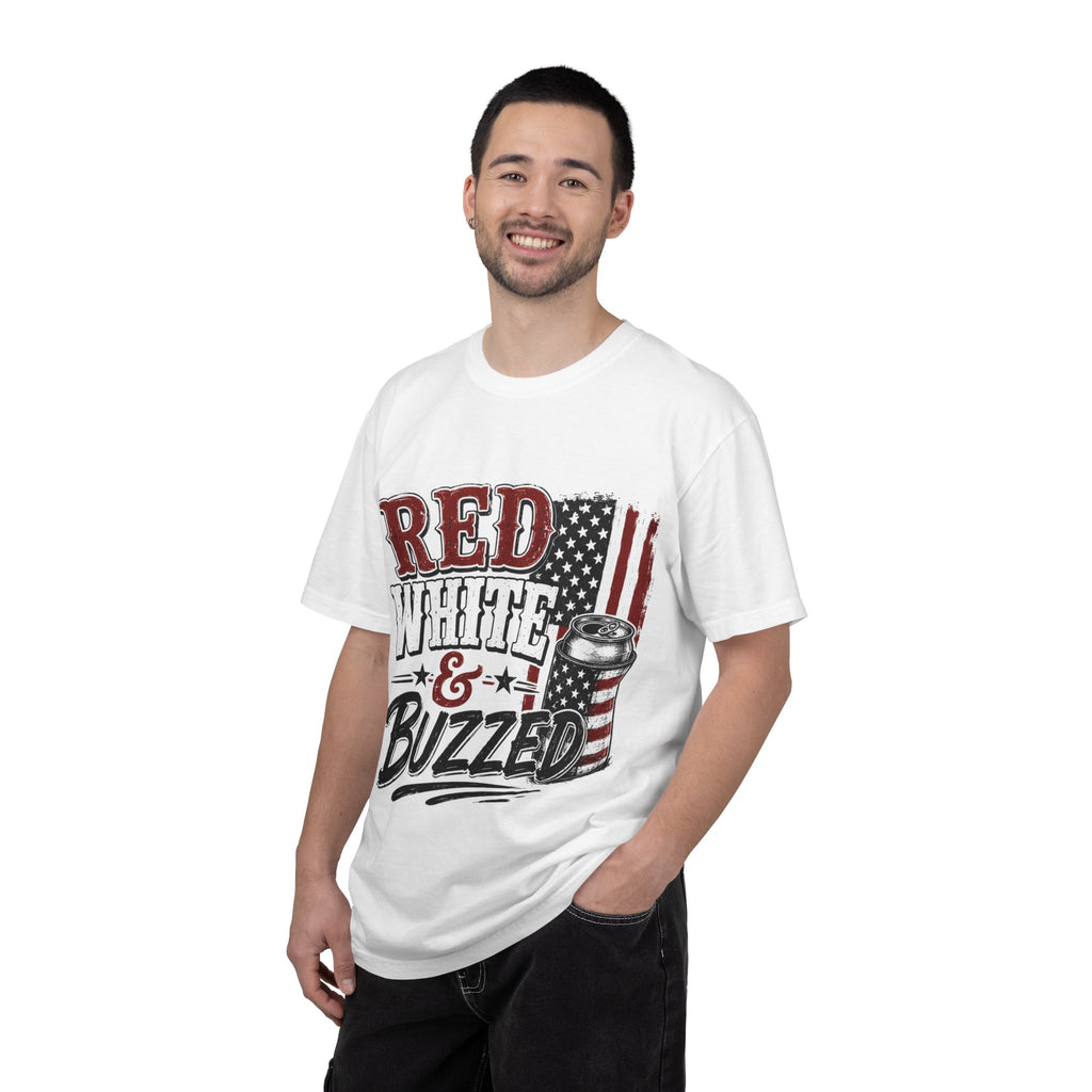Red White & Buzzed T-Shirt — Patriotic Fourth of July Beer Tee