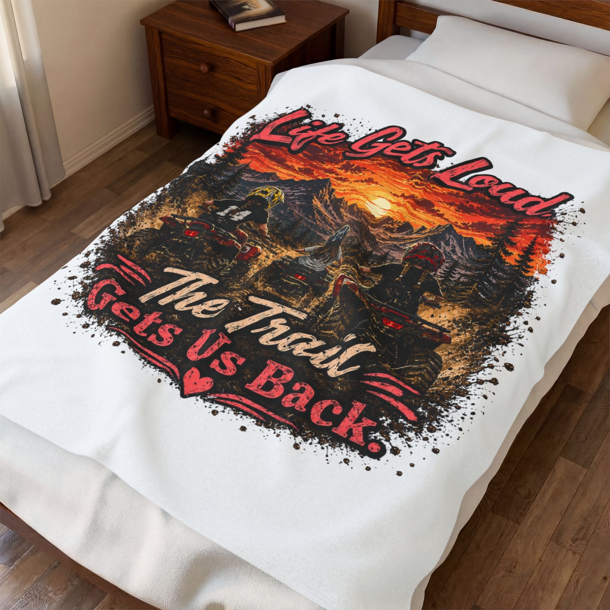Lets Get Loud Velveteen Plush Blanket