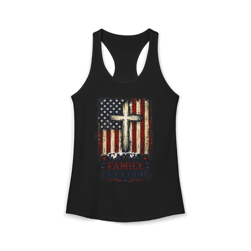 4th of July Women's Racerback Tank — Patriotic Independence Day Tank Top