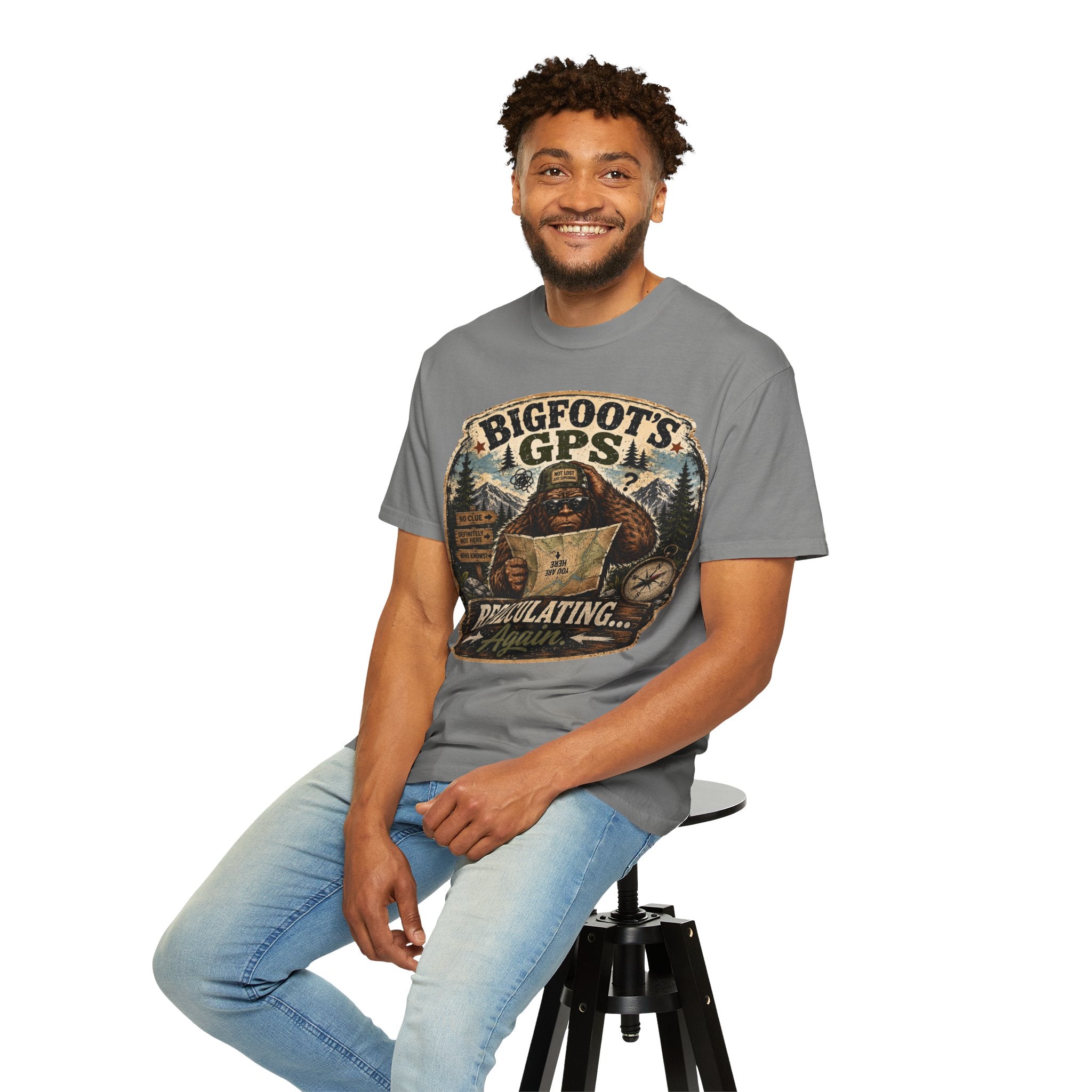 Bigfoot’s GPS Recalculating T-shirt