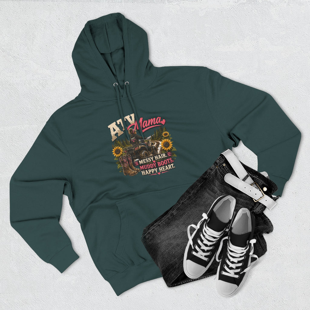 Mama Farm Hoodie — Messy Hair, Muddy Boots Graphic Sweatshirt