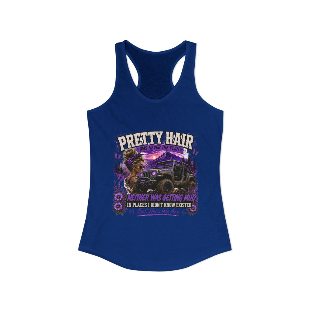 Pretty Hair Jeep Women's Ideal Racerback Tank