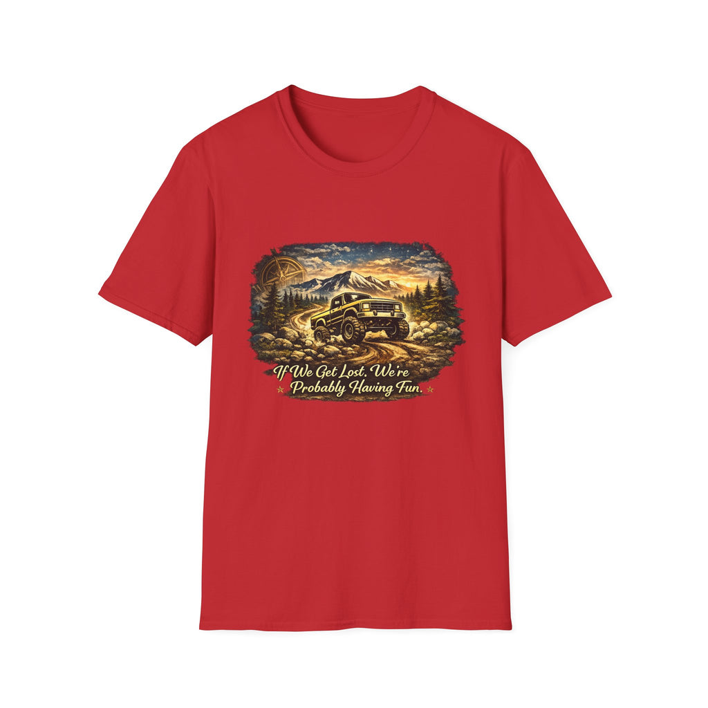 Off-Road Adventure T-Shirt – 'We’ve Got Lost, We’re Probably Having Fun' Scenic Truck Tee