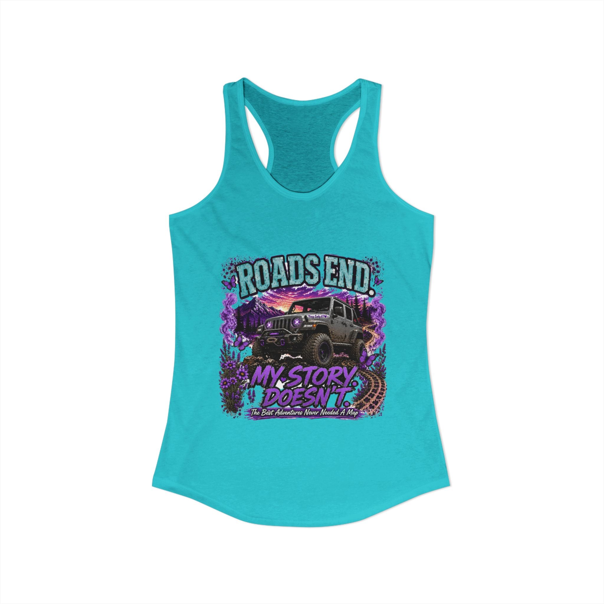 Roads End Jeep Women's Ideal Racerback Tank