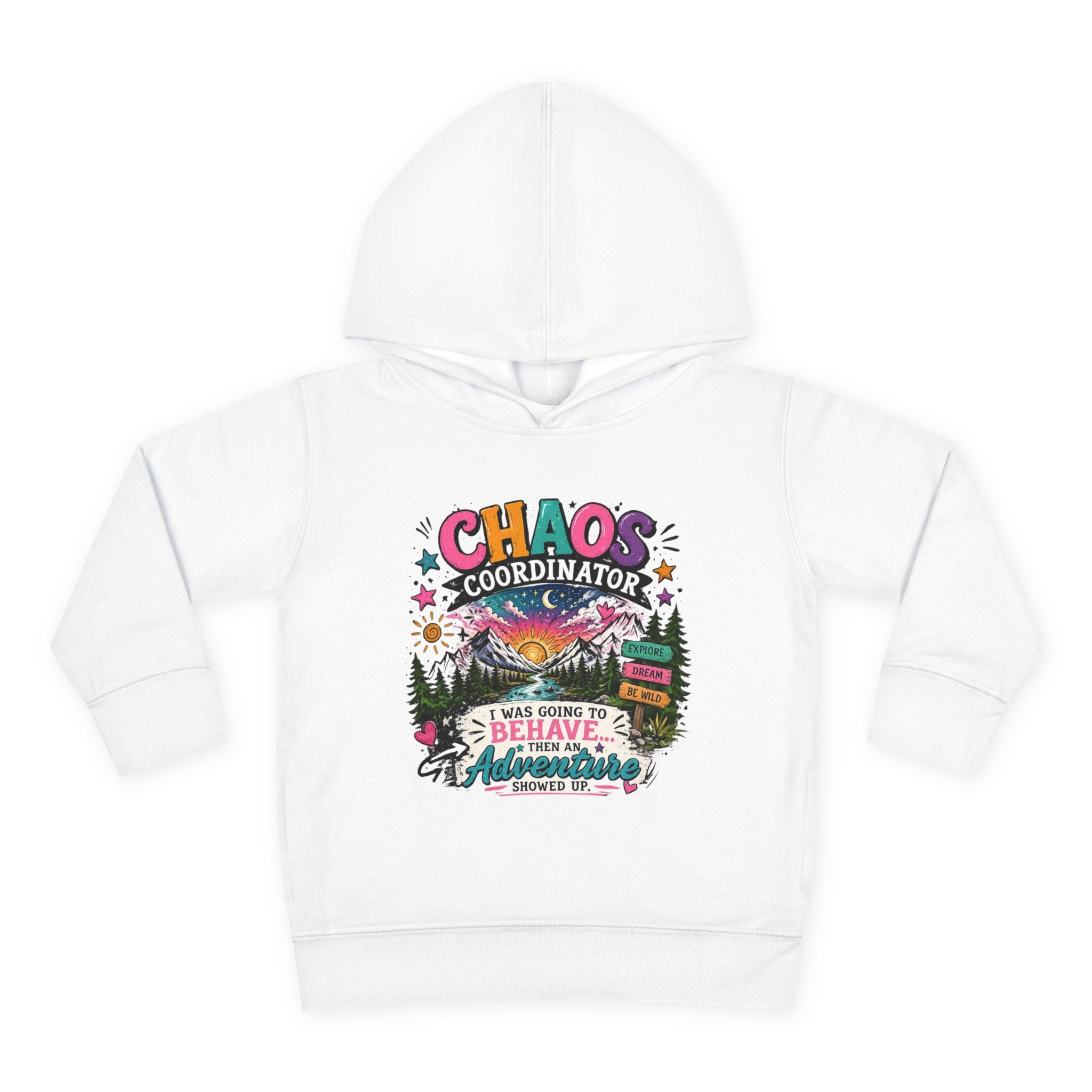Chaos Coordinator Toddler Pullover Fleece Hoodie